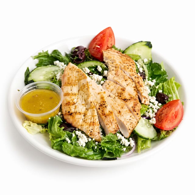 Chicken Kabob Salad.