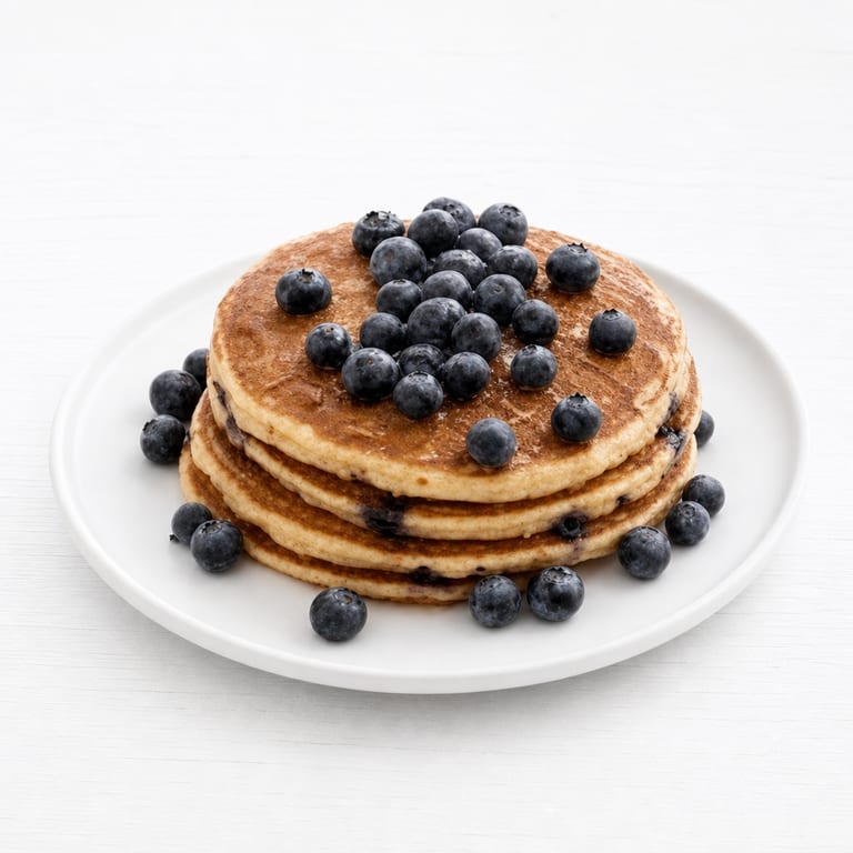 Indulge in our blueberry pancakes
